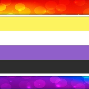 LGBTQ sticker (Non-Binary Pride Flag)