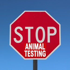 Stop animal testing sticker stop sign sticker vegan sticker animal right sticker activist sticker vinyl decal sticker activism sticker pack
