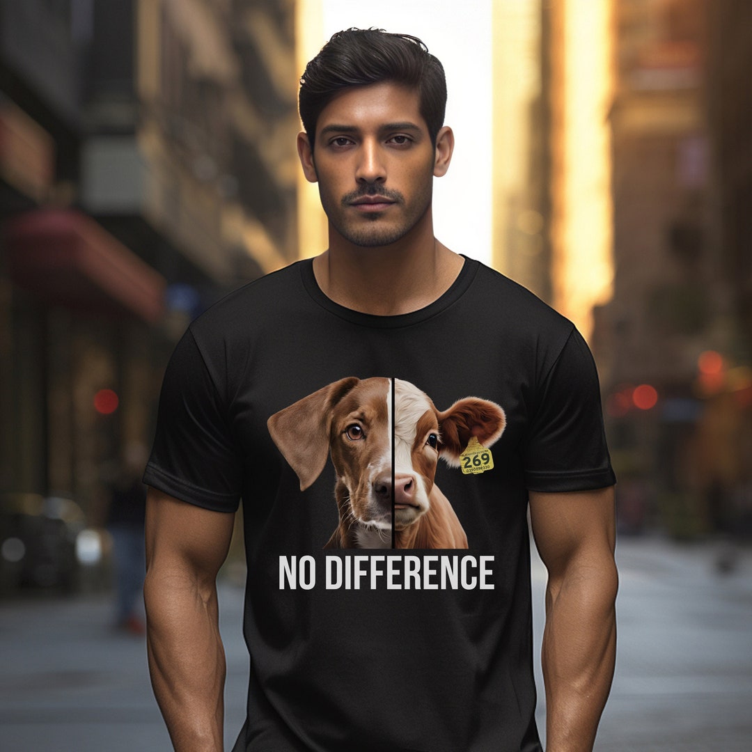 Tshirt Gift for Vegan Activists Teeshirt Antispeciesism No Difference