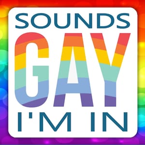 LGBTQ+ sticker (Sounds gay i'm in)