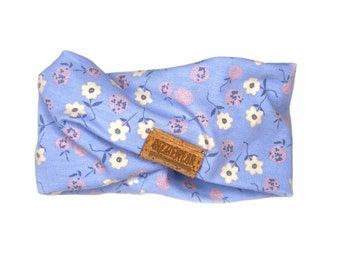 Myosotis cat scarf, Bring cat scarf, Blue Myosotis cat scarf, Spring flowers cat and dog scarf