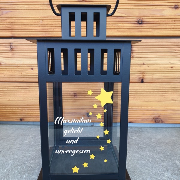 Personalized lantern * Mourning * Grave lantern * Grave light * Grave * Mourning light * Grave decoration