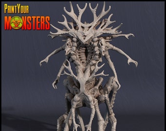 Giant Forest Monster | 28mm Scale Model on 50mm base-scale  | Preprimed Resin 3D Printed Miniature Model by Print Your Monsters