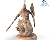 Sheilesh, the Blade of Depth | Preprimed 32mm Scale | 3D Printed Miniature Resin Model by Signum Workshop for Tabletop RPGs