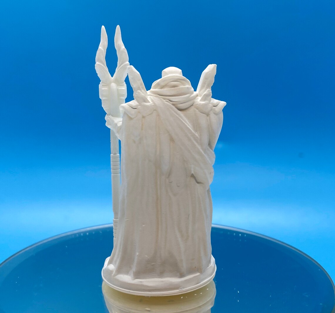 Clockwork Wizard Mage primed 3D Printed Miniature Model Etsy