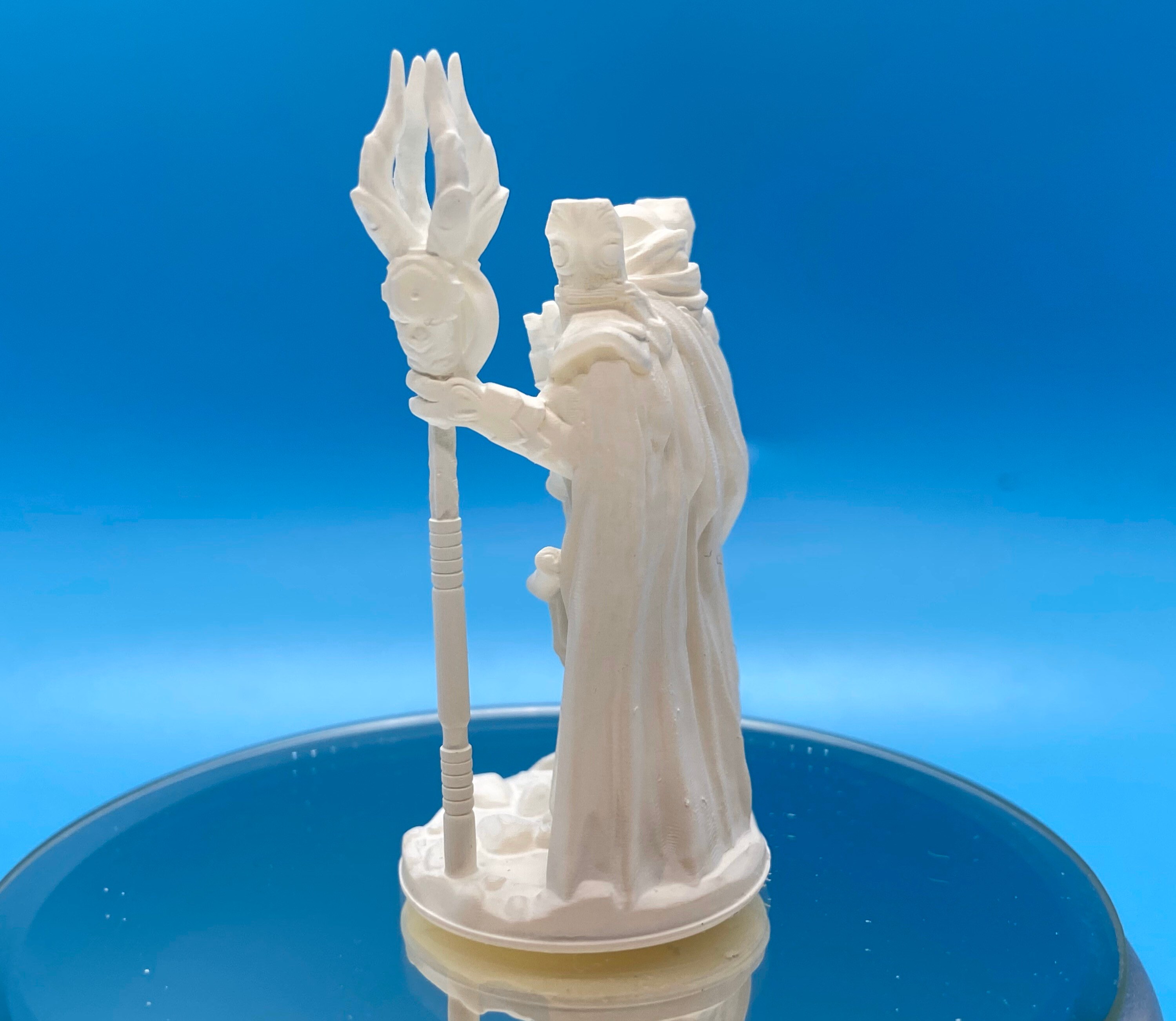 Clockwork Wizard Mage grundiertes 3D gedrucktes Etsy