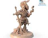 Baron Korff, the Noble Warrior | Preprimed 32mm Scale  | 3D Printed Miniature Resin Model by Signum Workshop for Tabletop RPGs