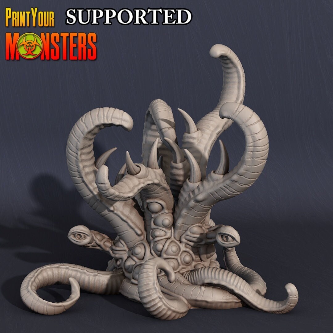 Chaos Creature variation 3 50mm Base-scale Preprimed Resin 3D Printed ...