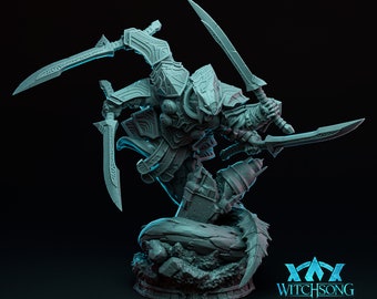 Sehrpahnt | 3D Printed 32mm scale model on 75mm base by Witchsong Miniatures | 8K Resolution & Primed