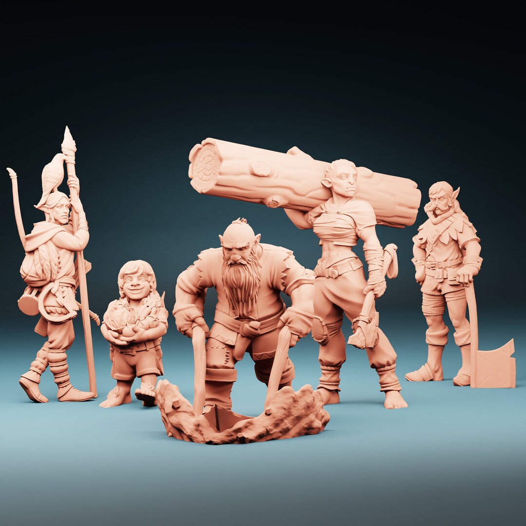 Greymill Laborers Storytelling 32mm scale By Lost Etsy