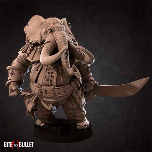Loxodon 3d Printed Miniatures by Manuel Boria for Tabletop - Etsy