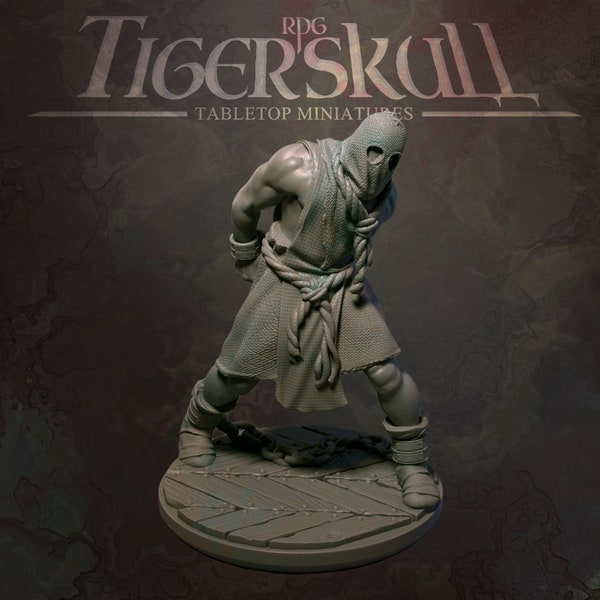 The Prisoner No. 2 | 32mm-Scale Model | Preprimed Resin 3D Printed Miniature Model by Tiger Skull RPG