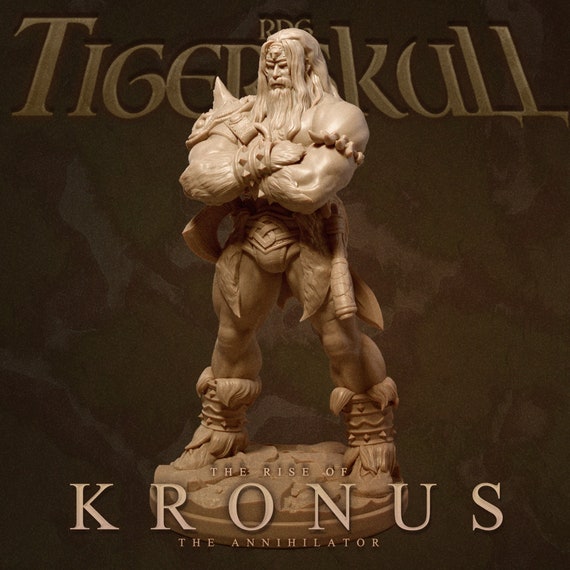 Kronus The Barbarian (Stoic Pose) | 32mm-Scale Model | Preprimed Resin 3D  Printed Miniature Model by Tiger Skull RPG