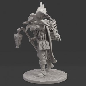 Doctor Corvus Preprimed 3D Printed Miniature Model by Great Grimoire ...