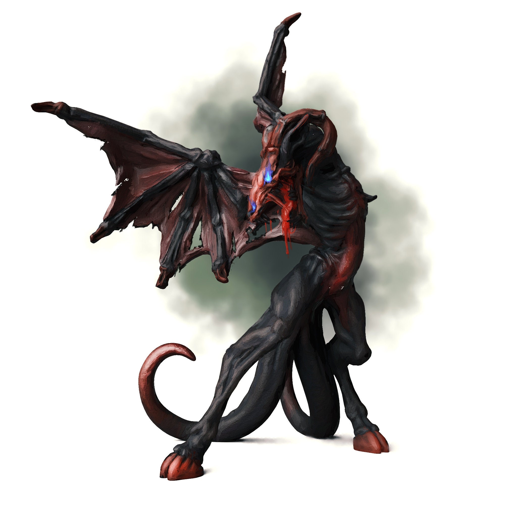 Jersey Devil Preprimed 3D Printed Miniature Model by Printed Etsy