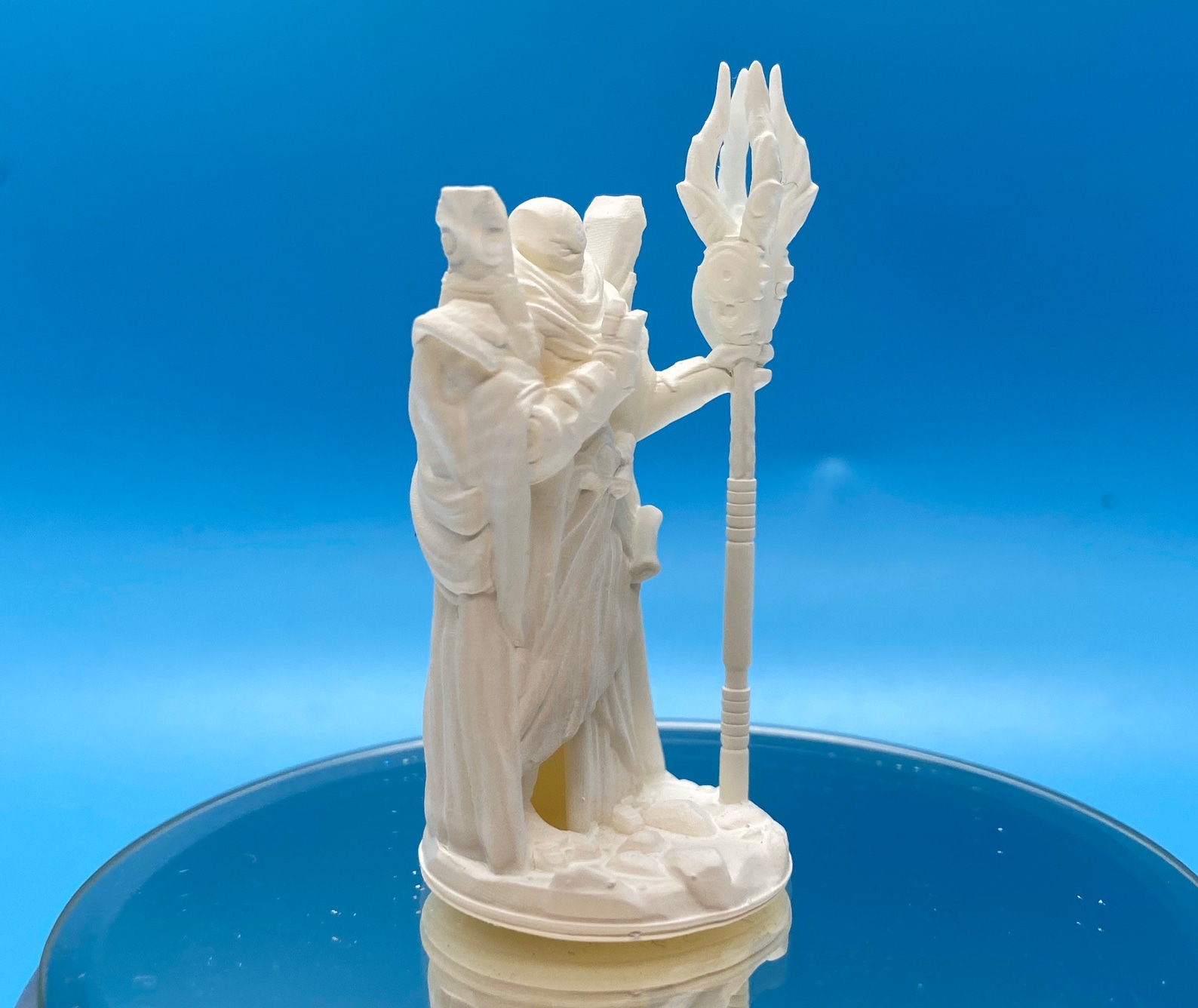 Clockwork Wizard Mage primed 3D Printed Miniature Model Etsy