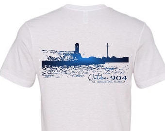 St. Augustine Fort and Cross T-Shirt Short or Long Sleeve Outdoor904