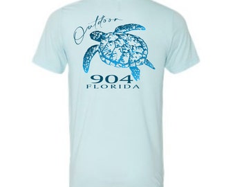 Sea Turtle Combed Cotton Unisex T-Shirt Outdoor904