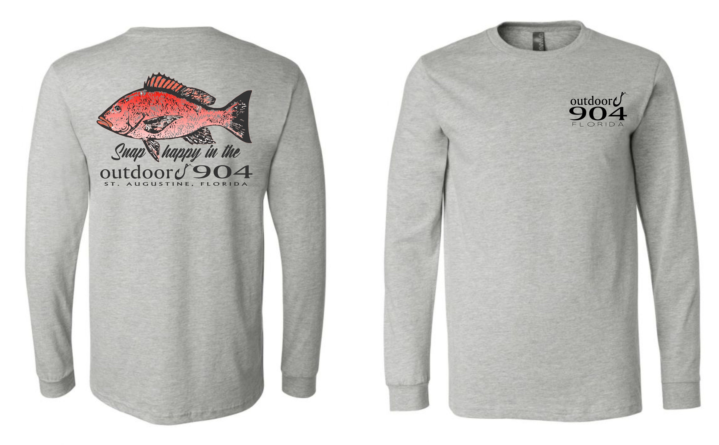 Buy Red Snapper Fish Cotton/poly Blend Unisex Short or Long Sleeve T-shirt  Outdoor904 Online in India 