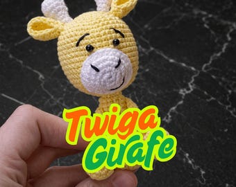 Crochet Giraffe Amigurumi Pattern – Beginner Friendly, Plush Animal DIY (PDF Download)