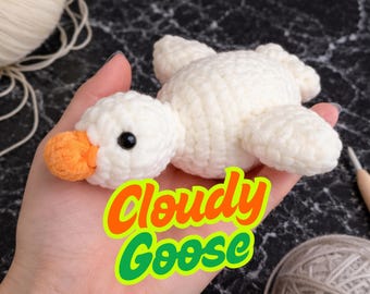 Crochet Goose Amigurumi Pattern, Beginner Plush Toy PDF (Instant Download)