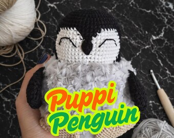Crochet Penguin Pattern PDF, Low Sew Amigurumi Plush Toy, Beginner Friendly (PDF Download)