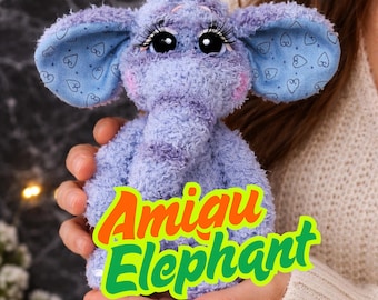 Crochet Elephant Pattern PDF – Amigurumi Plush Toy Tutorial (Instant Download)