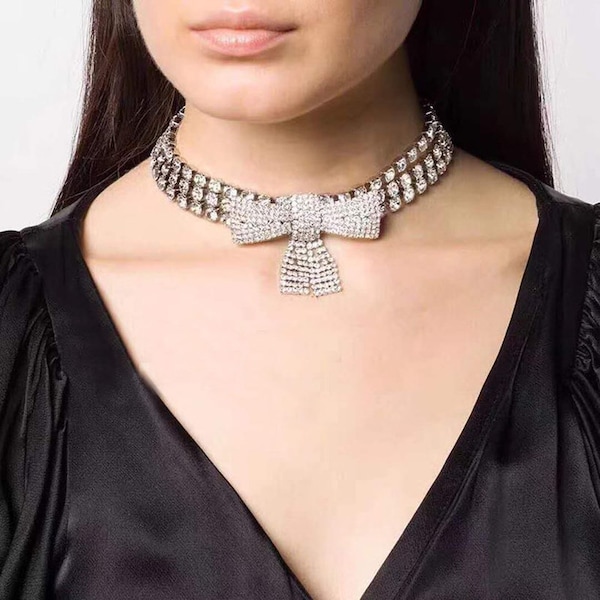 jeweled bow tie