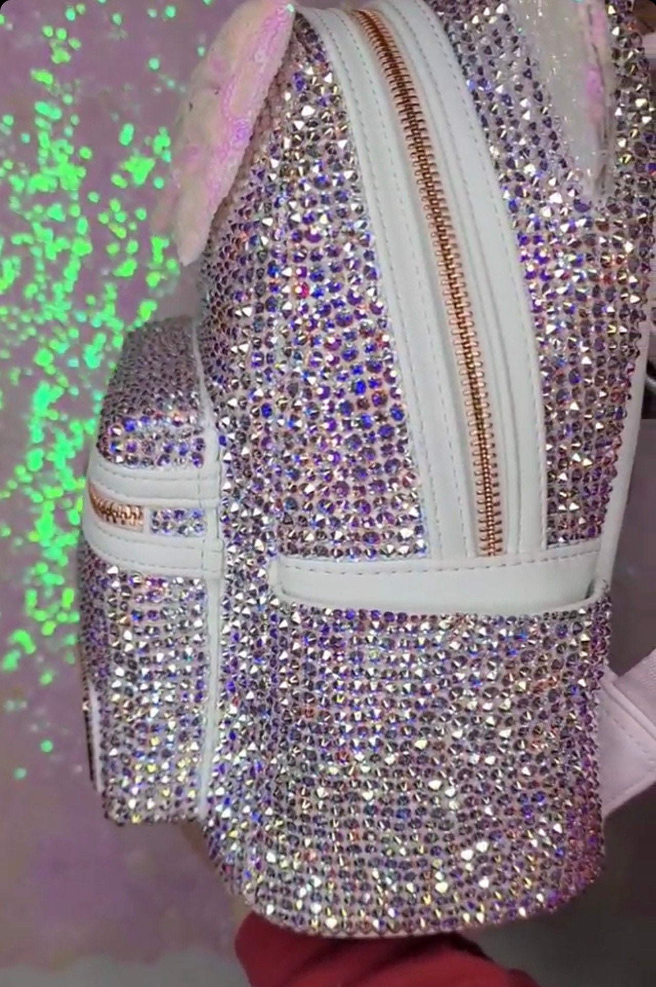 claires holographic diamond mini backpack Loungefly Disney Minnie Mouse Silver Sequin lululemon Everywhere Belt Bag appliqué Color:Desert Pink (aaa-member) Type-Backpacks