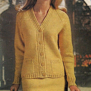 Lady's Pullman wool suit, v neck button up Jacket and Skirt PDF 34-40" bust and 36-42" hips, 1960's Vintage pattern instant download PDF