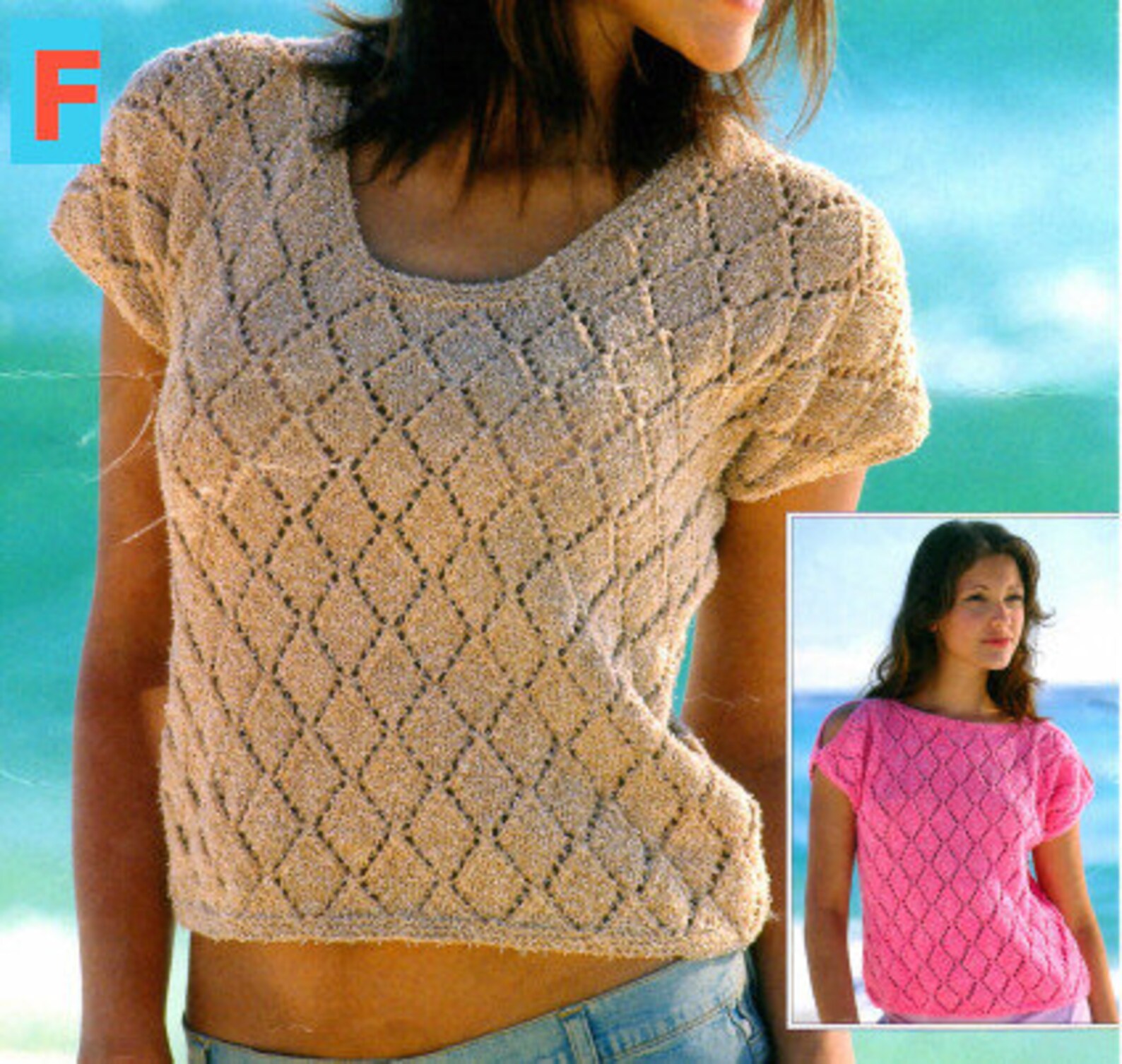 Women's Summer Tops Knitting Pattern Bundle Selection Etsy
