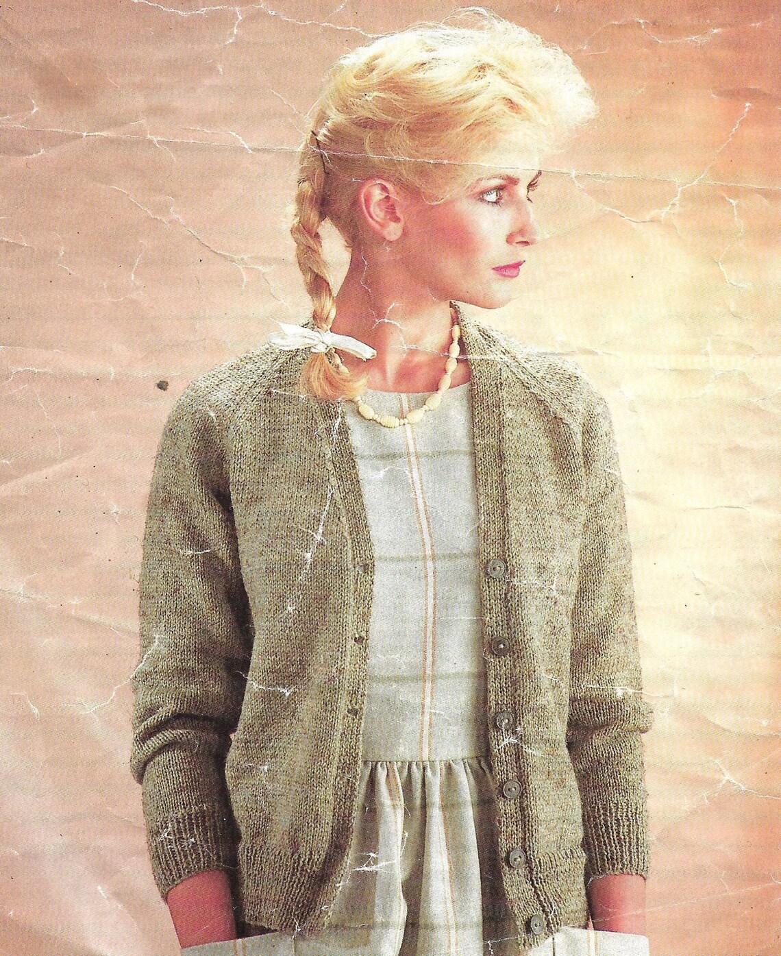 Laid Back V Neck Button Up Long Sleeve Textured Cardigan