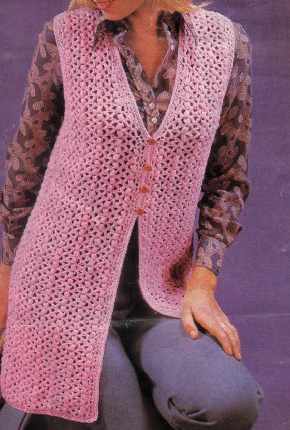 Chaleco de crochet para mujer hotsell