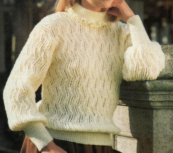 Strickmuster Rollkragen Zopfmuster SASSYCLASSY Rollkragenpullover