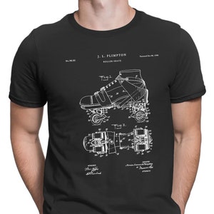 Roller Skate 1899 Patent T Shirt, Vintage Skate, Skate Shirt, Vintage Carnival, Vintage Nursery, Skate Party, Skate Shoes, PT318