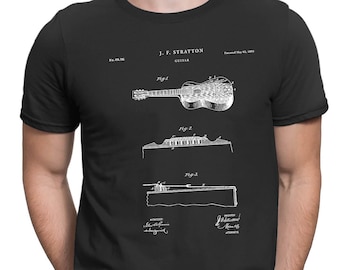 Acoustic Guitar Patent T Shirt, Guitar Shirt, Musician Gift, Music Shirt,, guitar shirts, guitar t-shirt, t-shirt, PT396