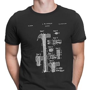 Hammer Patent Patent T-Shirt 1924 - Patent Shirt, Antique Tools, Patent Print, Vintage Tools, Claw Hammer, Hammer T-Shirt, PT551