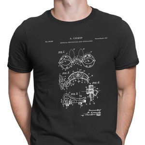 Bifocal Lenses Patent Print, Spectacles t-shirt , Vintage Eyeglasses , Optician Eye Clinic Decor Optometry, Optometrist Gift, PT652