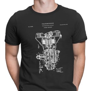 Transmission Patent Patent T Shirt, Mechanic Gift, Car Part Art, Henry Ford, Car Enthusiast, Motorhead, Car Lover, PT165