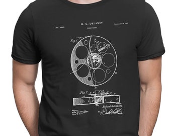 Film Reel 1915 Patent T Shirt, Movie Shirt, Vintage Movie Shirt, Cinema, Film T Shirt, Film Director, Movie Buff, patent shirt, PT245