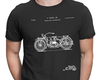 Motorcycle Patent T-Shirt. Motorcycle Patent Tee, Biker T-Shirt,PT641