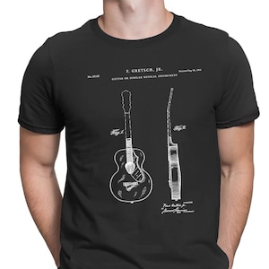 Camiseta de guitarra acústica Gretsch, guitarra Gretsch, camiseta de guitarrista, regalo para guitarrista, profesor de guitarra, música country, rock and roll, PT491