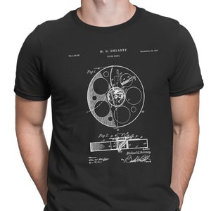 Film Reel 1915 Patent T Shirt, Movie Shirt, Vintage Movie Shirt, Cinema, Film T Shirt, Film Director, Movie Buff, patent shirt, PT245