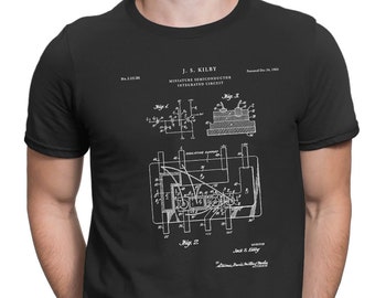 Integrated Circuit Patent T-Shirt - Patent t-shirt, Old Patent t-shirt, Integrated Circuit t-shirt, Vintage Computer, Geek Gift, PT535