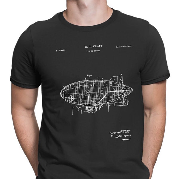 Patent 1926 Goodyear Blimp - Pony Blimp Dirigible Air Balloon Patent Print Designed by Herman Kraft - Aviation , Aviation , PT452