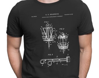 Disc Golf Basket 1988 Patent T Shirt, Frisbee Golf, College Shirt, Unique Gift Ideas, Sports Shirt, patent shirt, disc golf t shirt, PT229