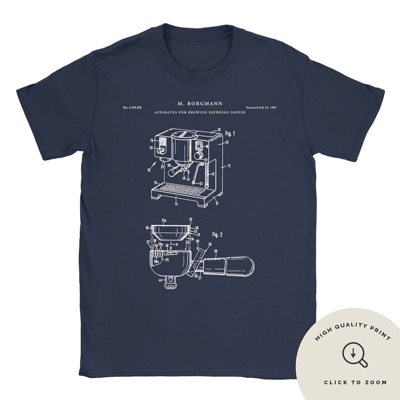 Espresso Coffee Maker Patent Print Blueprint Art Kitchen Etsy