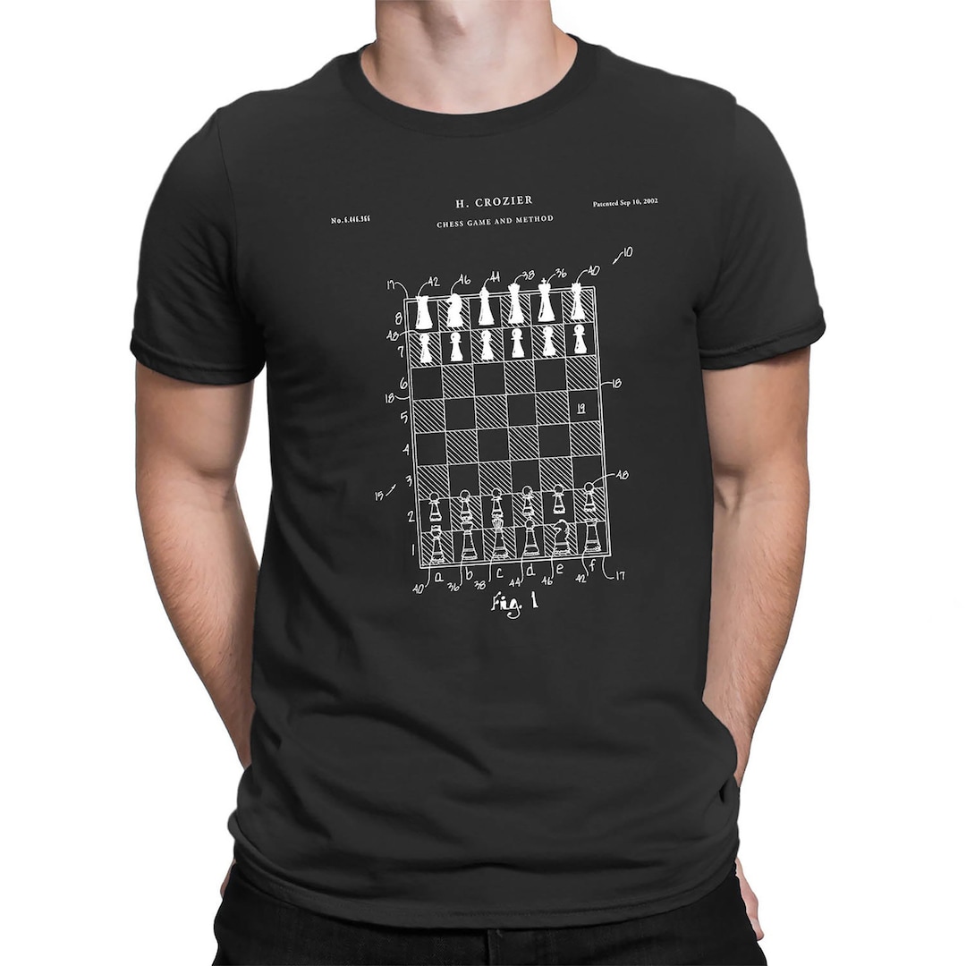Chess Pattern Shirt Chess Board Patent T-shirt, Unisex Cotton Tee, PT597 - Etsy