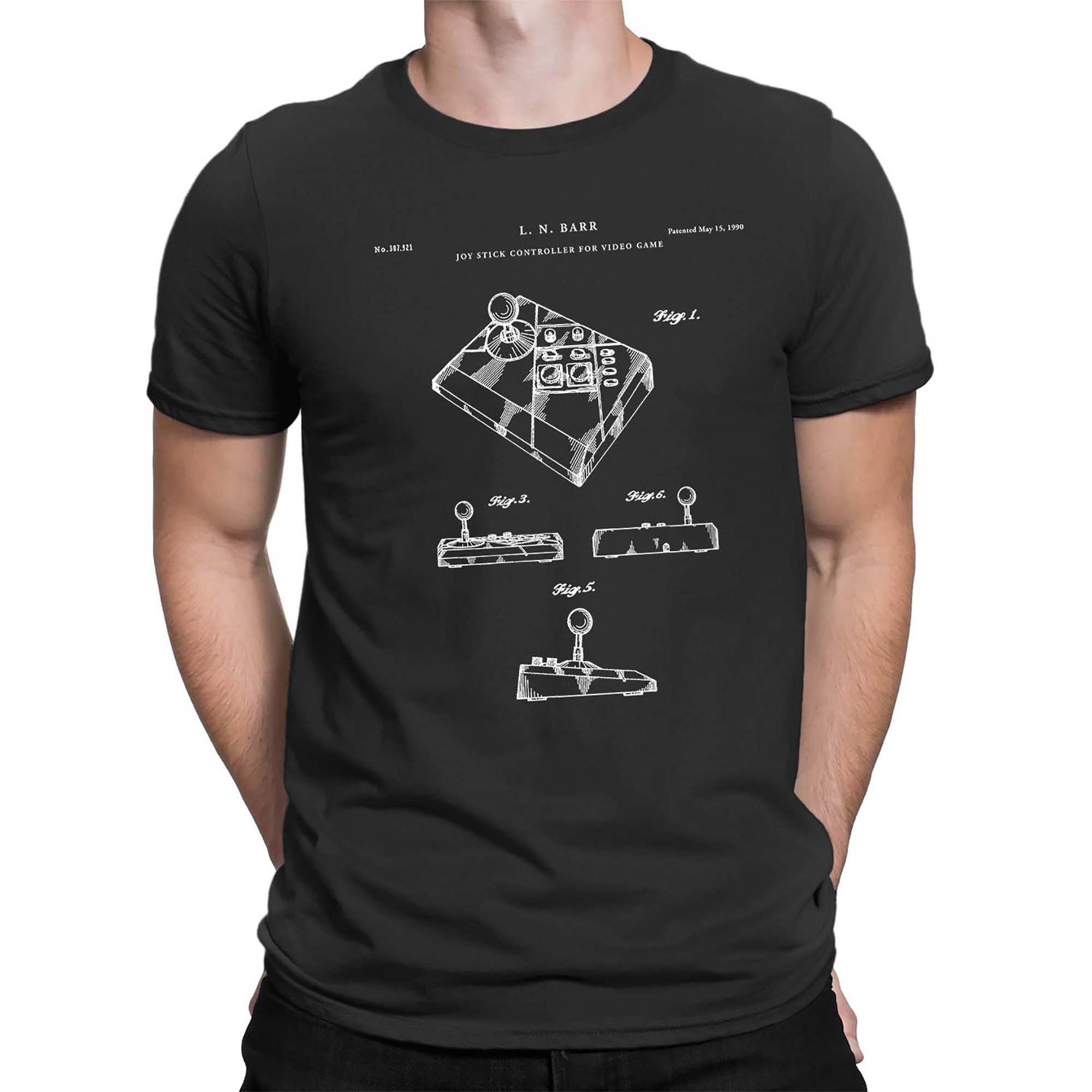 Nintendo Joystick Patent T Shirt NES Advantage Joystick Etsy