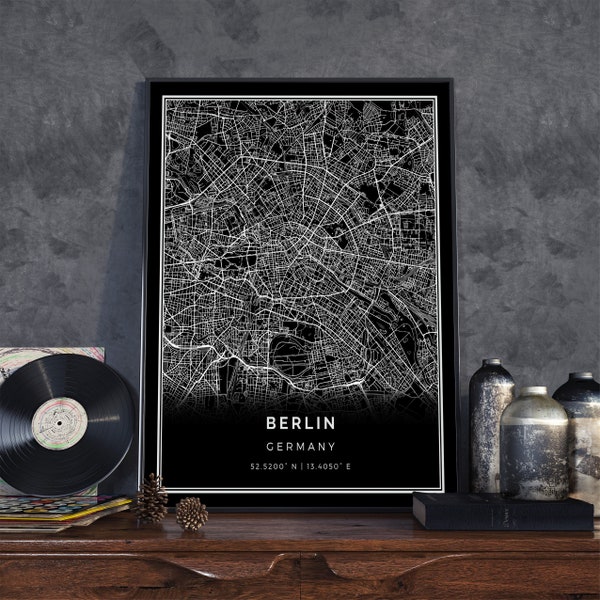 Berlin Map - Etsy